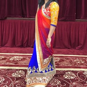 Royal Blue Gorgeous Bollywood Saree/Sari